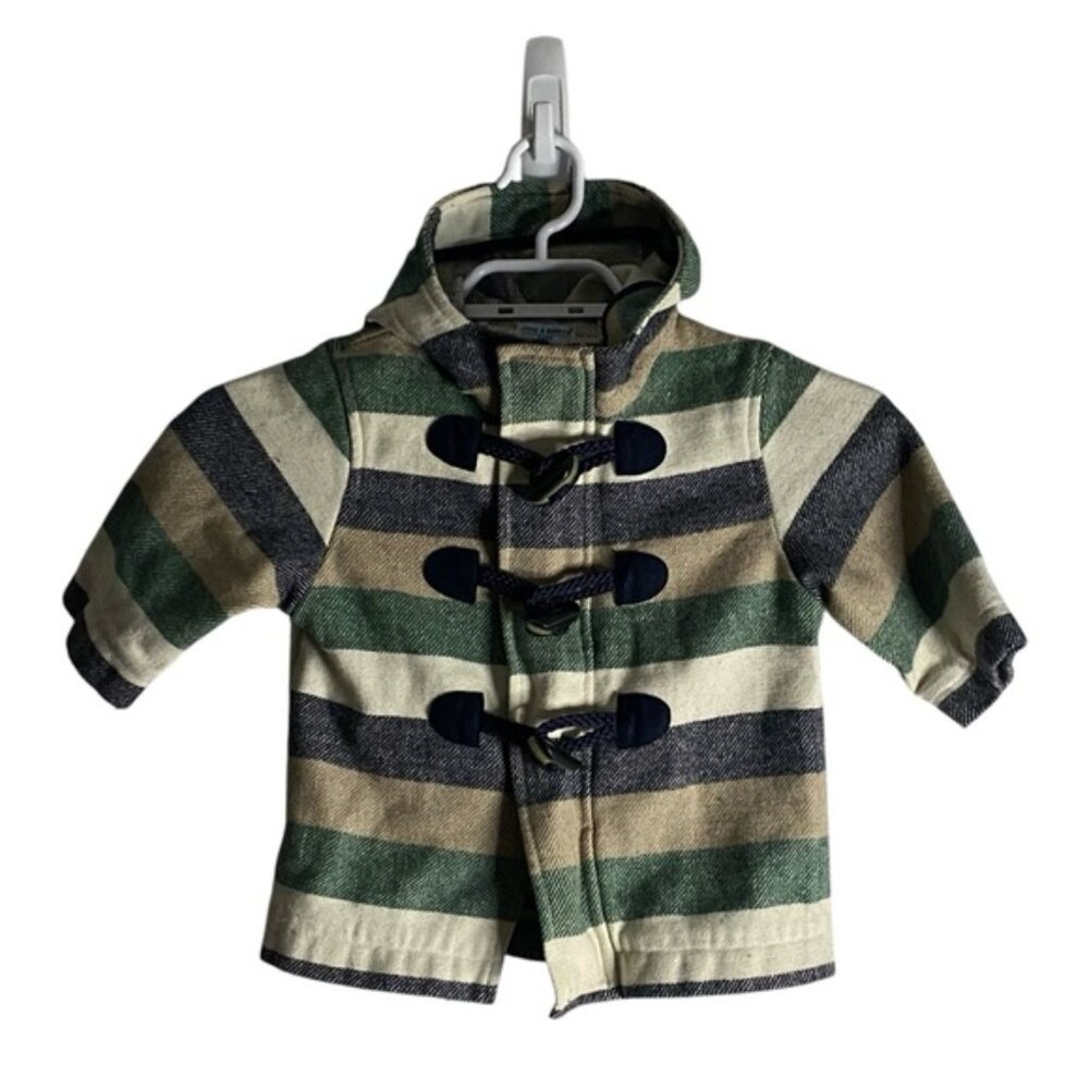 Steve & Barry's Baby Striped Wool Duffel Coat
